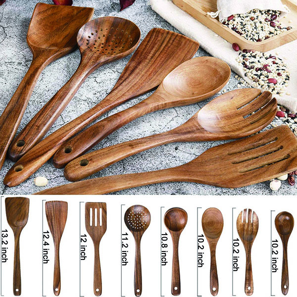 Non-Stick  Wooden Cooking Utensils set