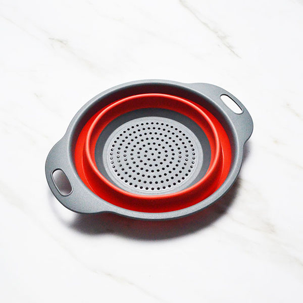 Round collapsible Colander Set Washing Strainer