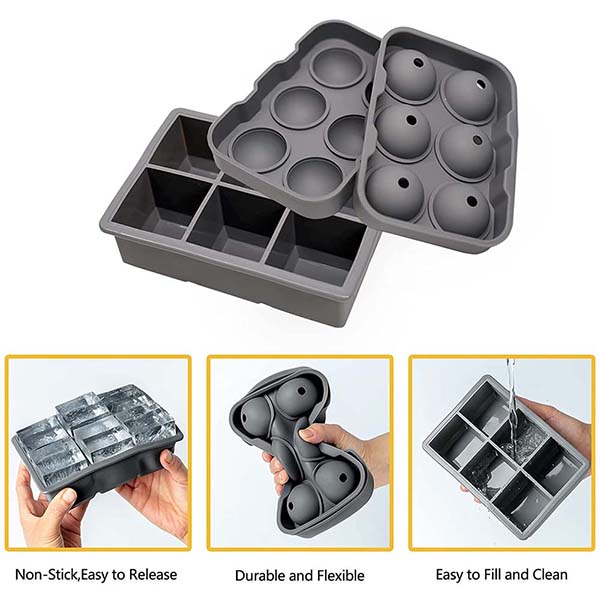 Silicone ice  tray set 