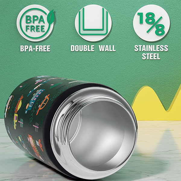 Double Wall Vacuum Stainless Steel Cartoon Kids Cup