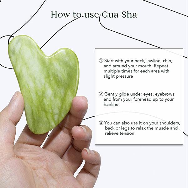 Face Jade Roller & Gua Sha Set 