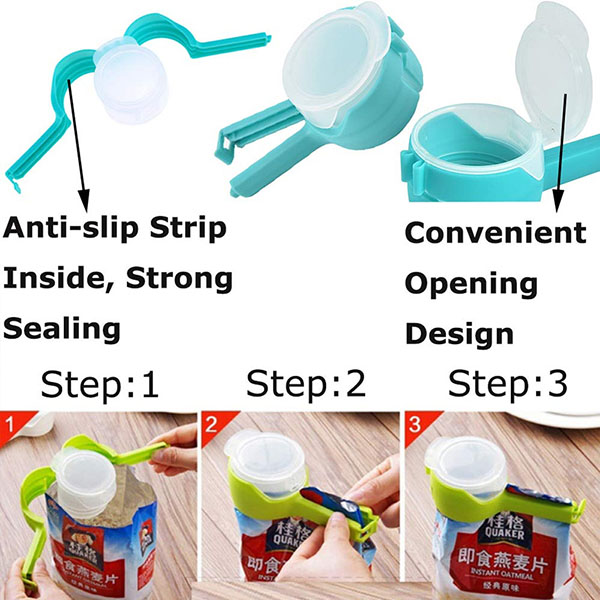 4pack sealing pour food clip