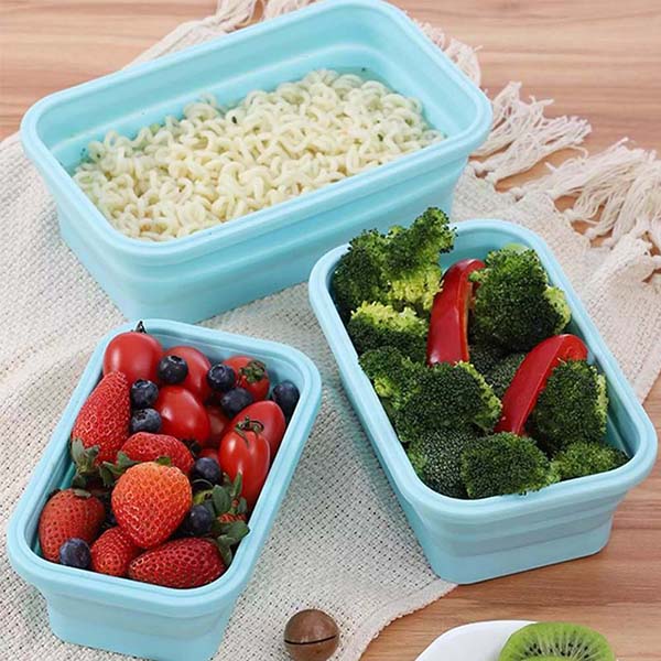 Collapsible Silicone Lunch Bento Box