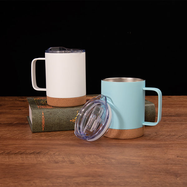 12oz Insulated Stainless Steel Coffee Mug with Cork Bottom
