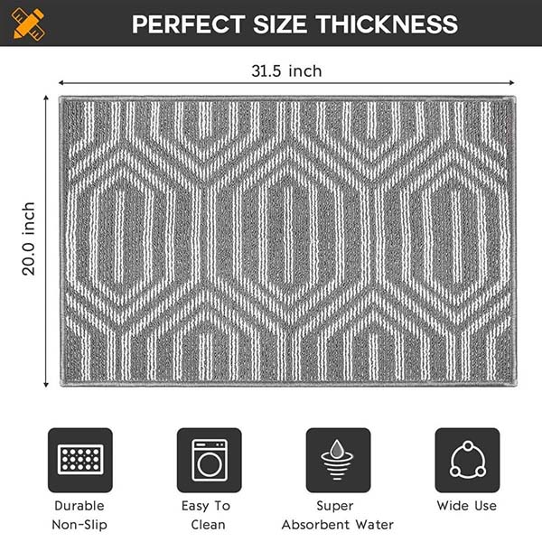 Front Back Door Mat Rubber Backing Non Slip Door Mats 