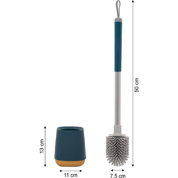 Silicone toliet brush with hanger