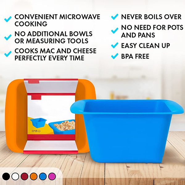2-pack Microwave Macaroni & Cheese cooker bowl