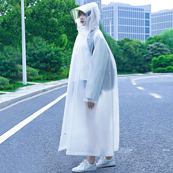  Portable EVA Reusable Raincoats for Adults