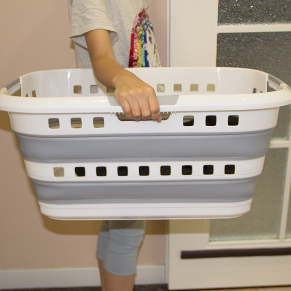 Collapsible laundry basket