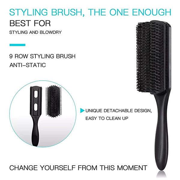 4-pack Paddle Hair Brush set
