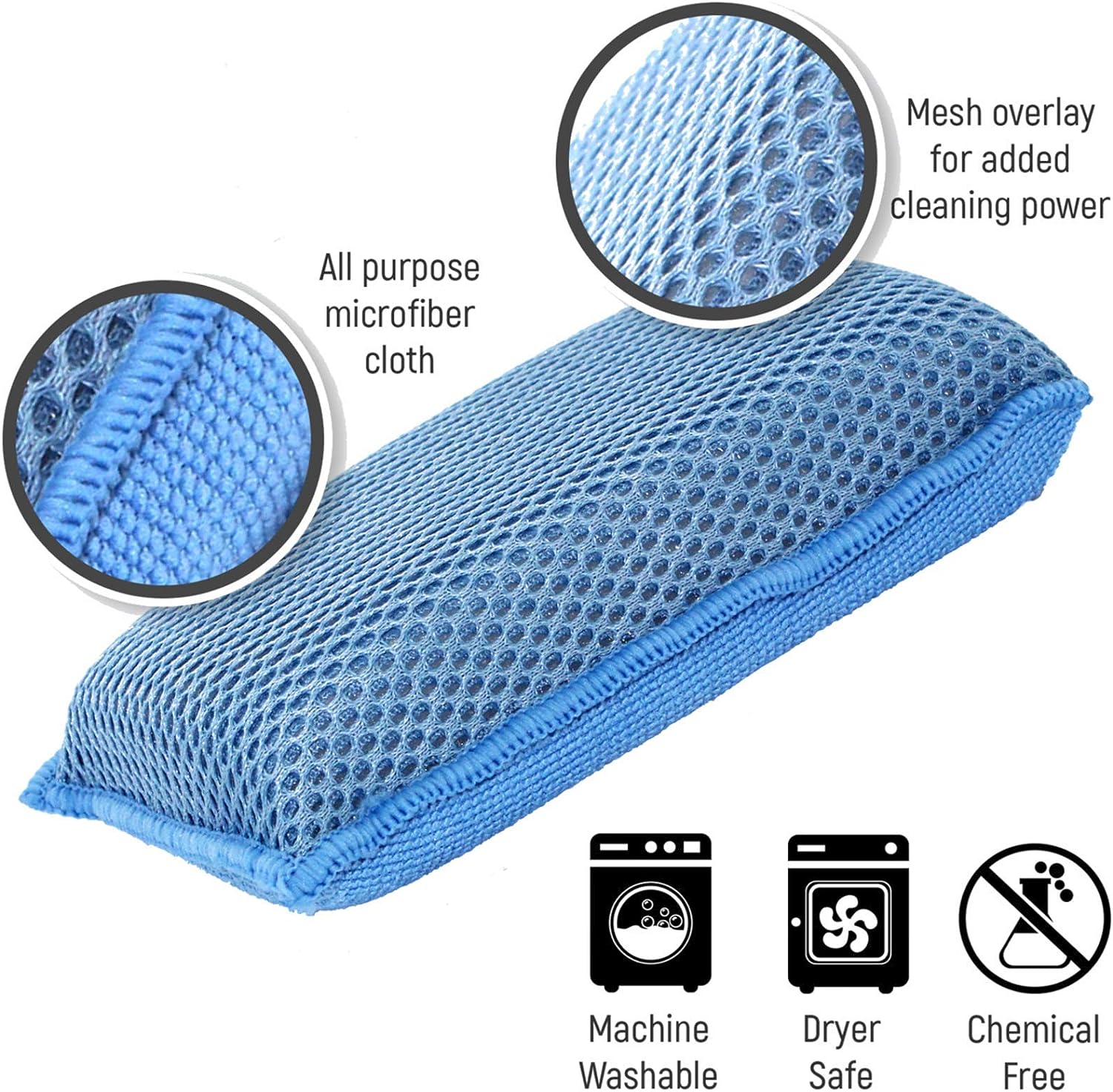 Miracle Microfiber Kitchen Sponge by Scrub