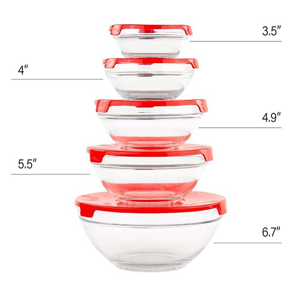 Glass Food Storage Containers with Lids