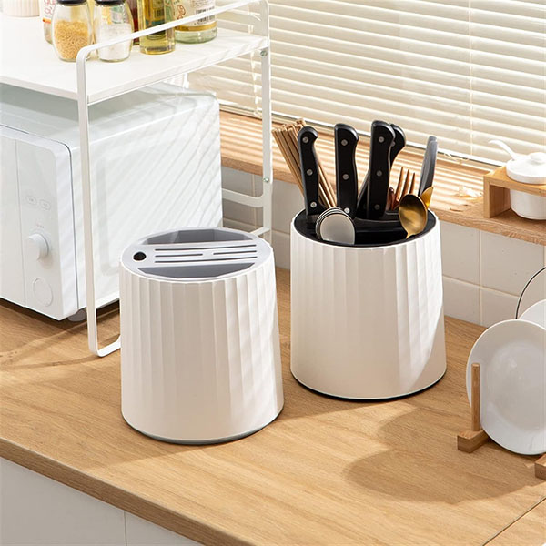 Cutlery Storage Holder 360deg Rotating