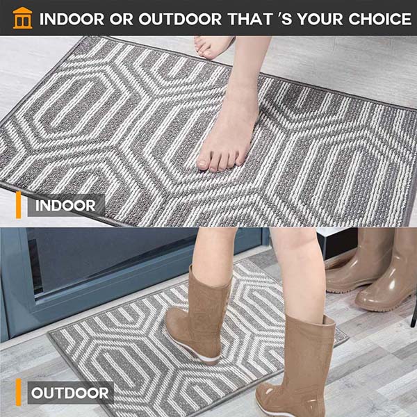 Front Back Door Mat Rubber Backing Non Slip Door Mats 