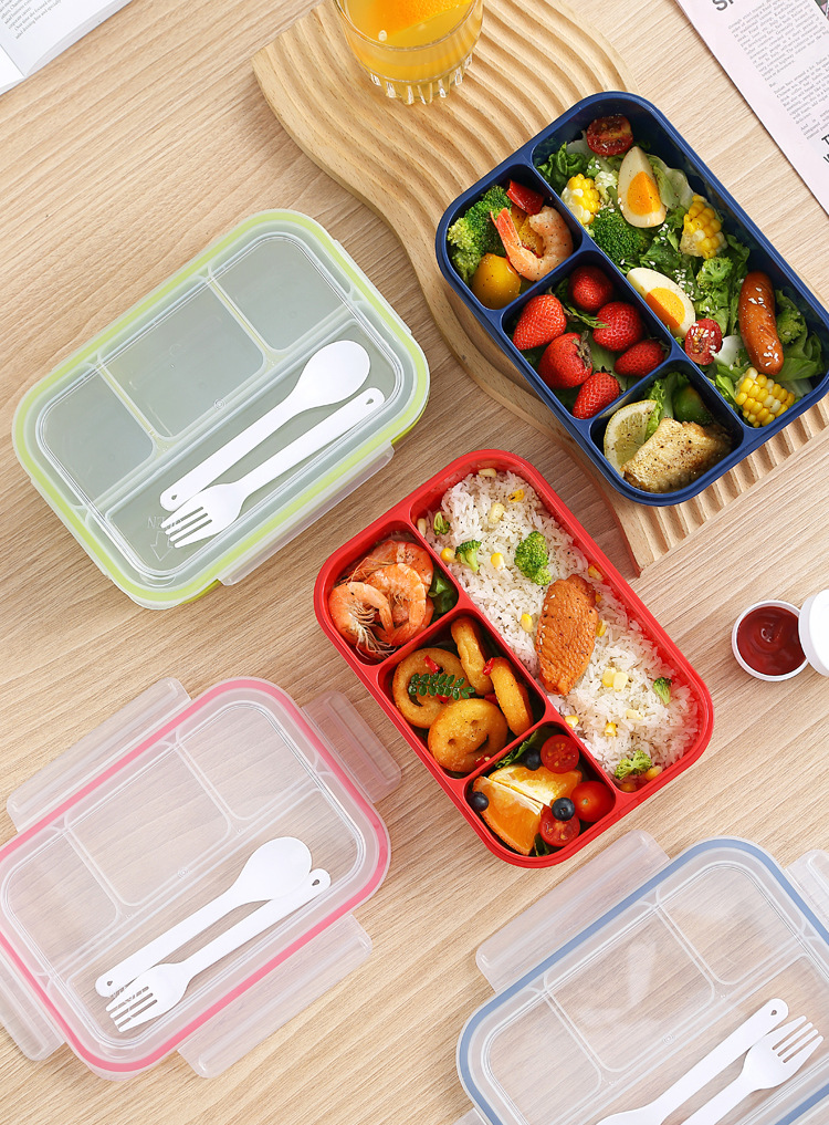 Leak-Proof Lunch Box with Cutlery