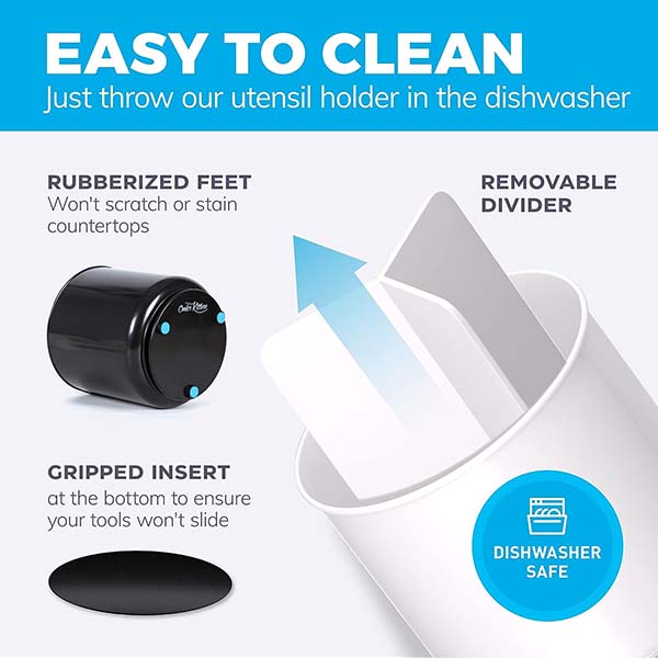 Rotating White Plastic Utensil