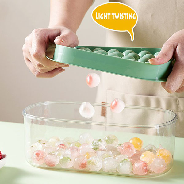 Ice cube tray with carry box