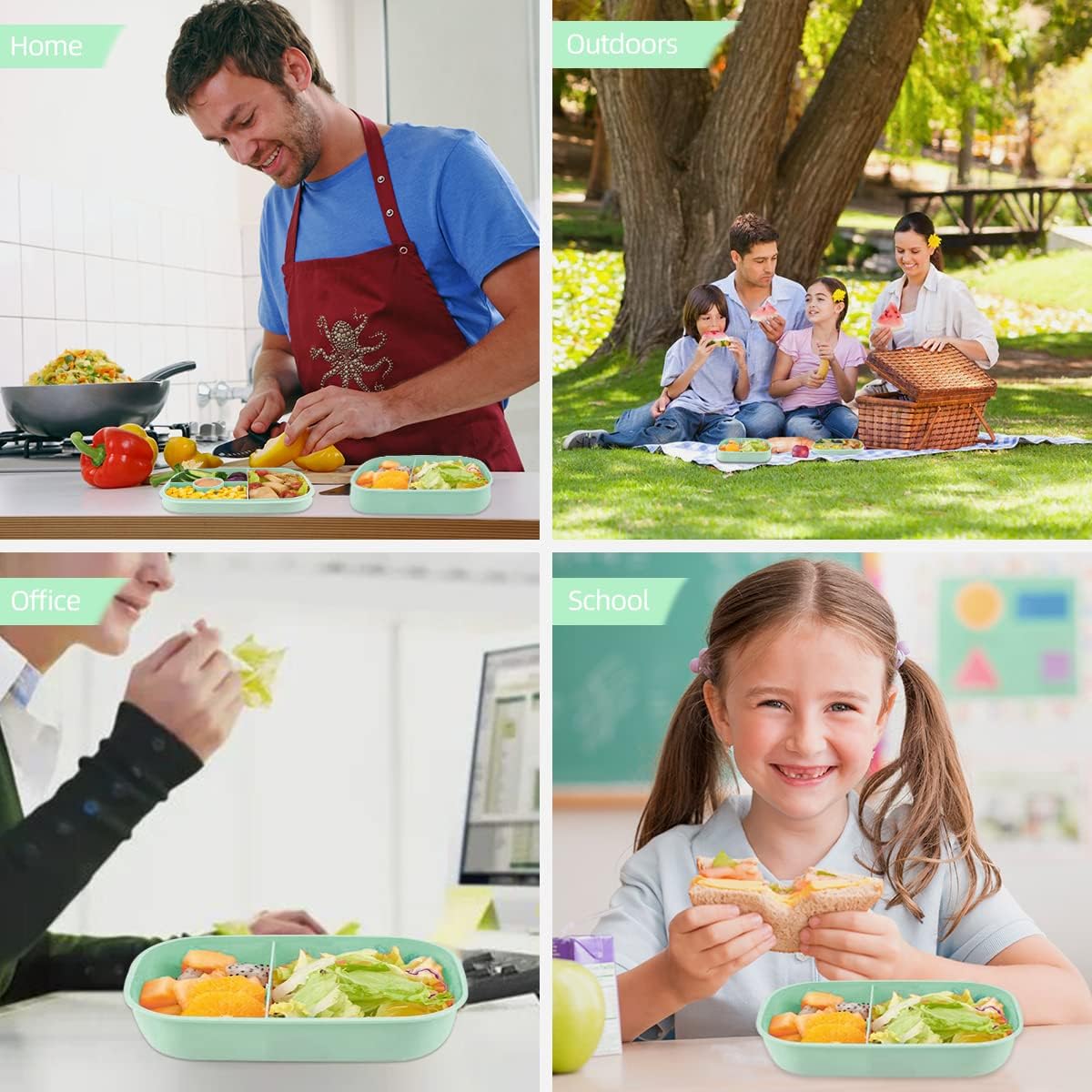 4 tier lunch box with Compartments