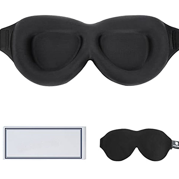 3D Contoured 100% Blackout Eye Mask