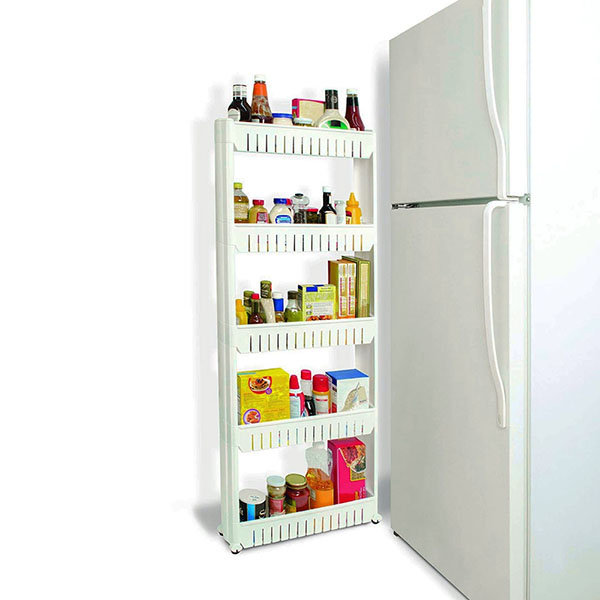 5-Tiers Slim Slide Out Storage Tower