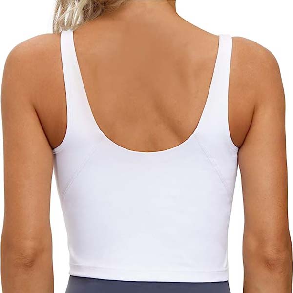 Womens' Sports Bra Longline Wirefree Padded with Medium Supp