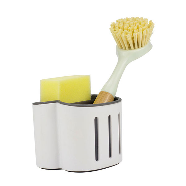 Double side sink caddy sponge holder