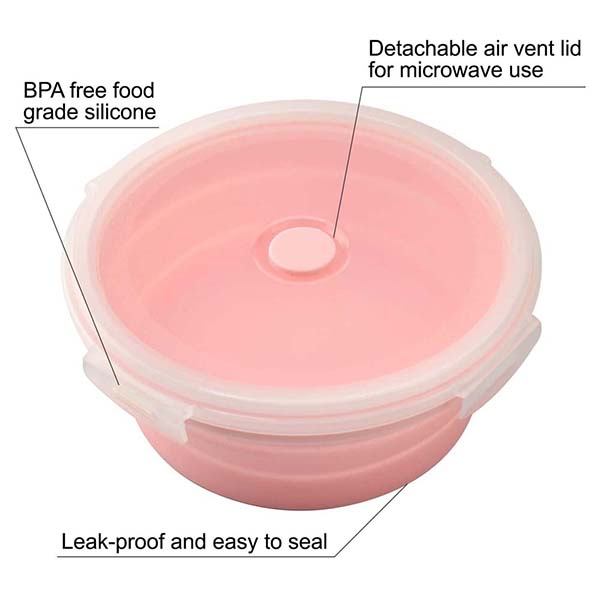 Silicone Collapsible Food Storage Containers
