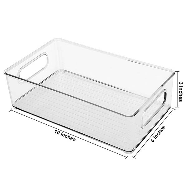 PET Fridge Storage Bins with handle