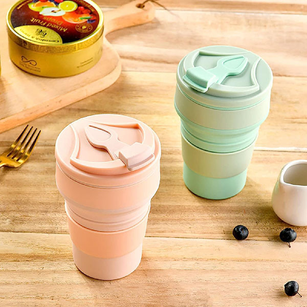silicone collapsible coffee mug