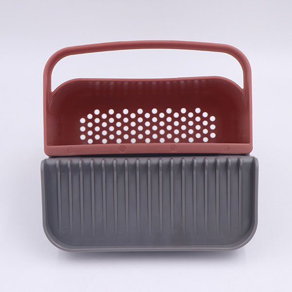 Sink caddy with sunction