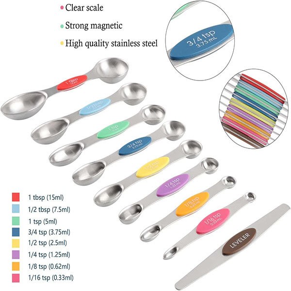 Magnetic Measuring Cups and Spoons Set