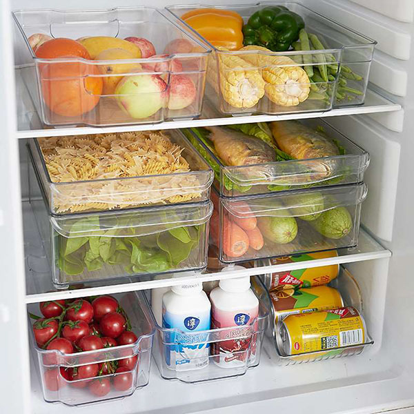 clear stackable fridge refresh container(large)