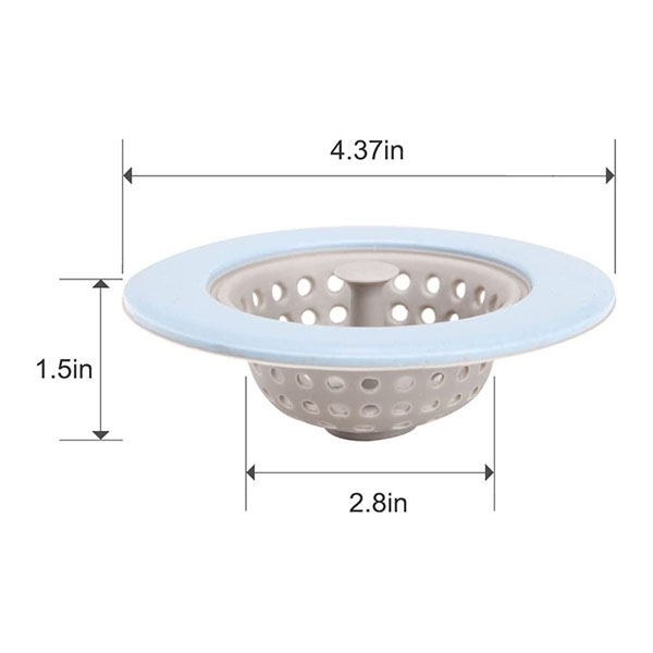 Plastic sink strainer