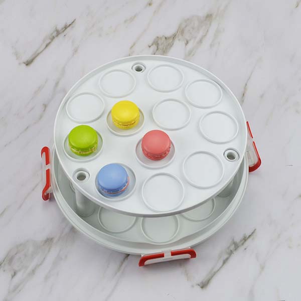  2 tier clear round cupcake carrier 24 cupcake carrier