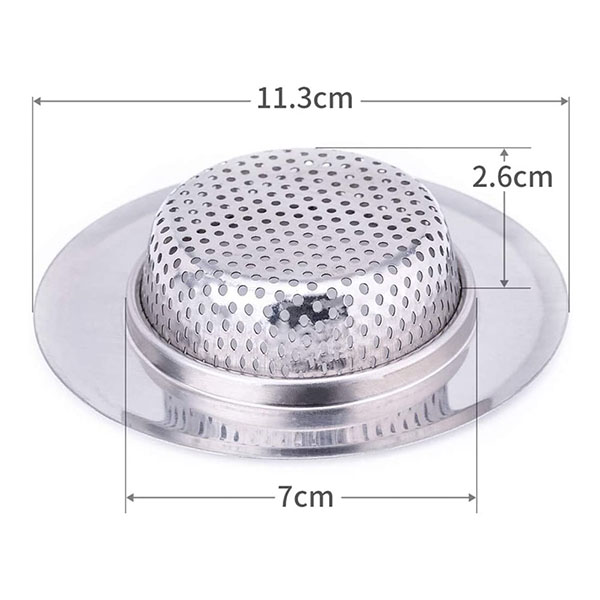 Stainless steel sink strainer