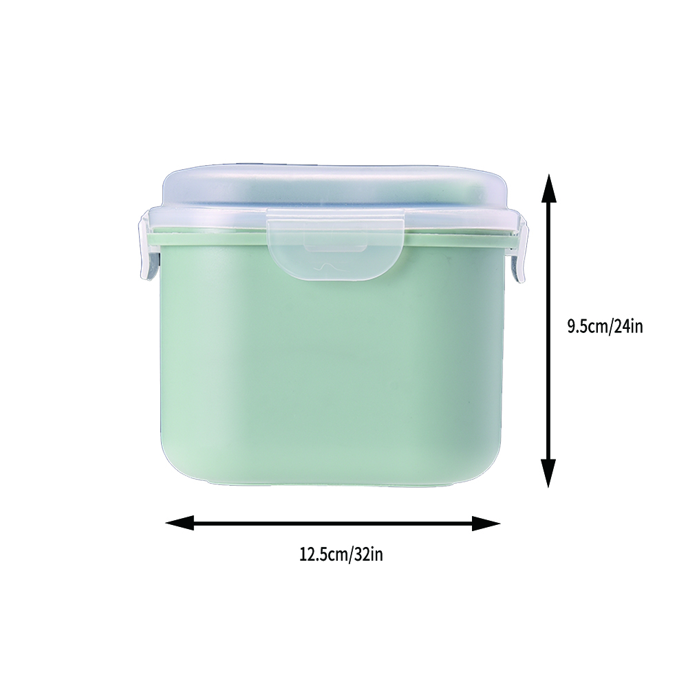 Square box with spoon