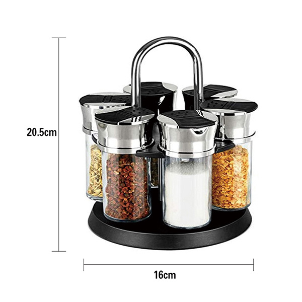 6 piece Revolving Spice Rack
