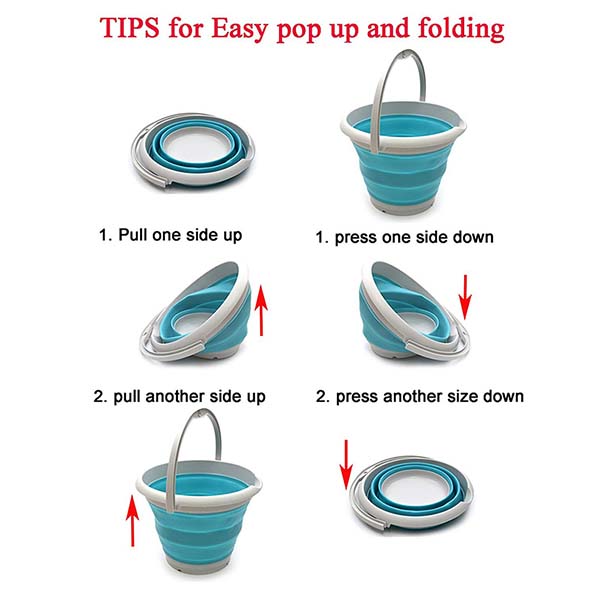 collapsible Foldable bucket 5L