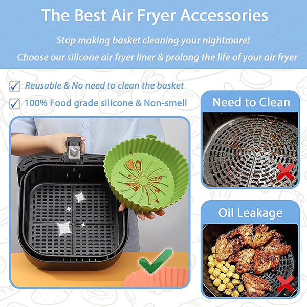 Air Fryer Silicone Liners 