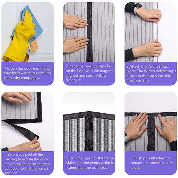 Magnetic Door Mesh Screen