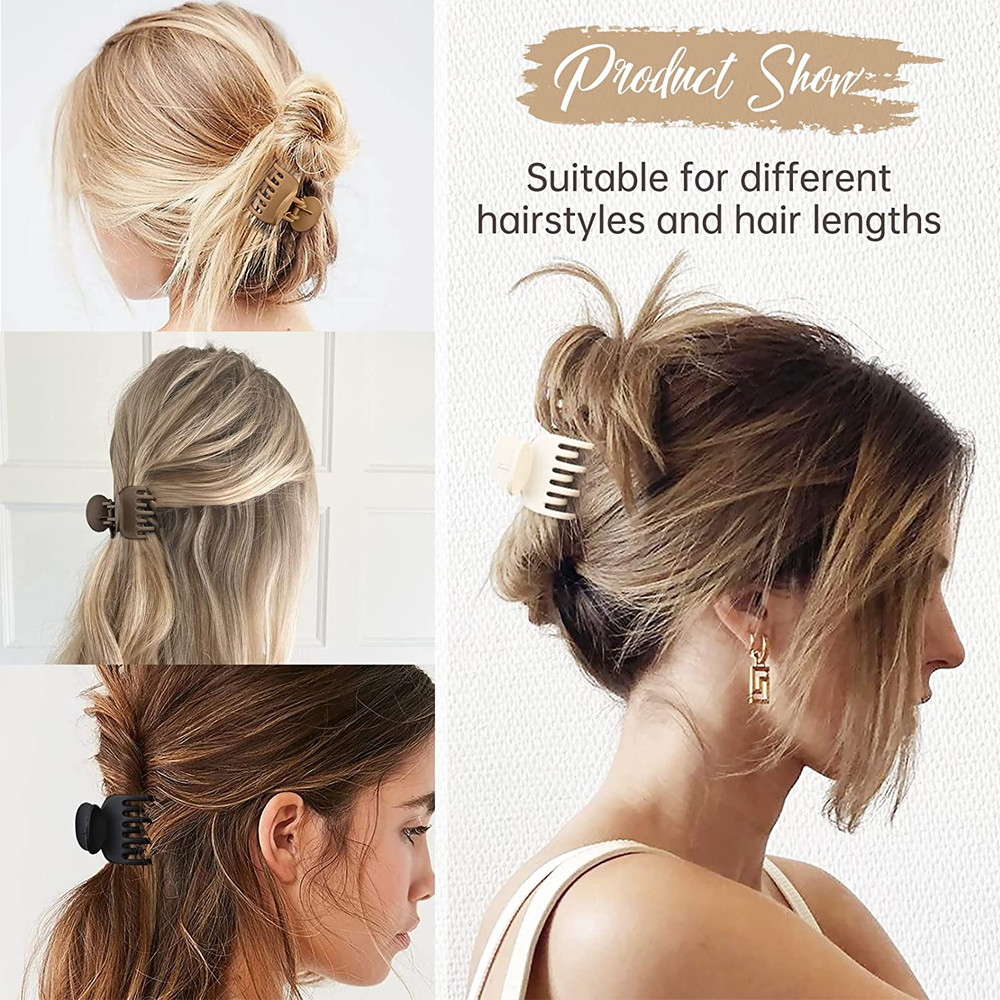 Small Claw Hair Clips for Thin Hair