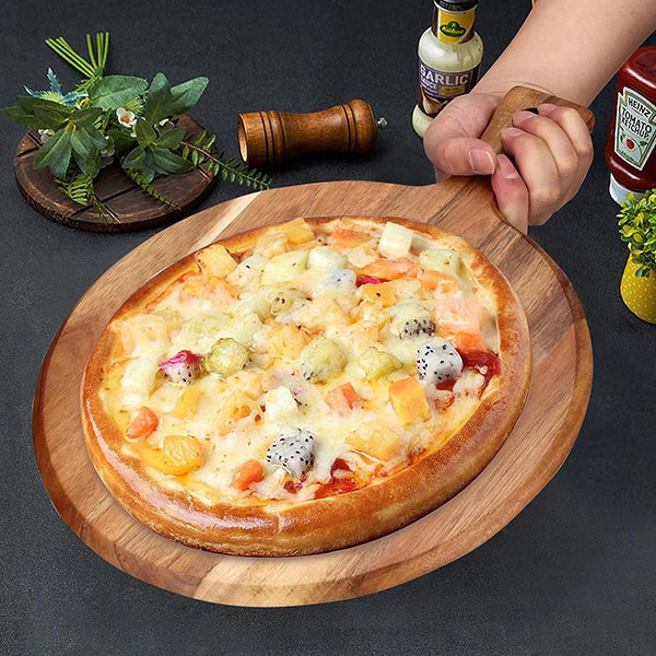 Acacia Wood Cutting Board with Handle