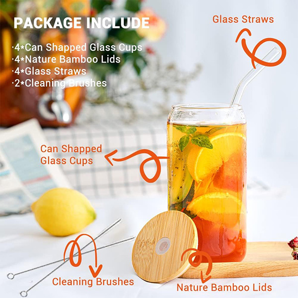 Glass Bedside Water Carafe Set 