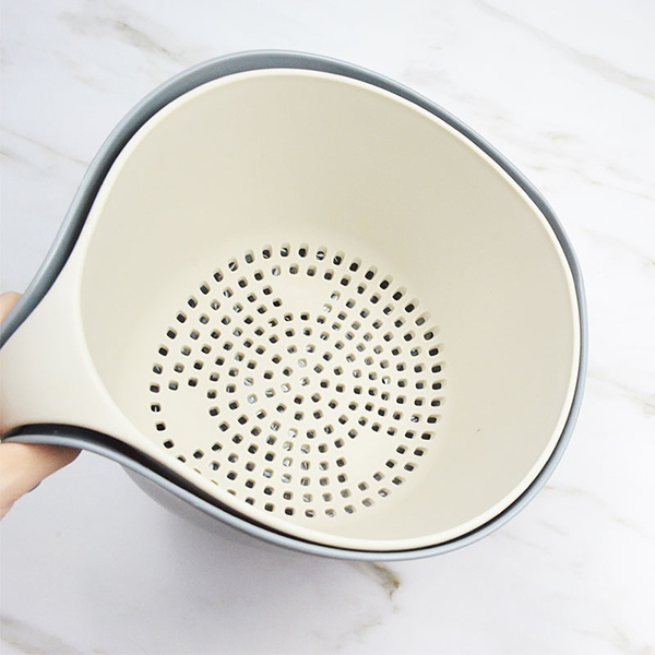 2 in 1 Fruit Vegetable Washing Basket Strainer Colander with