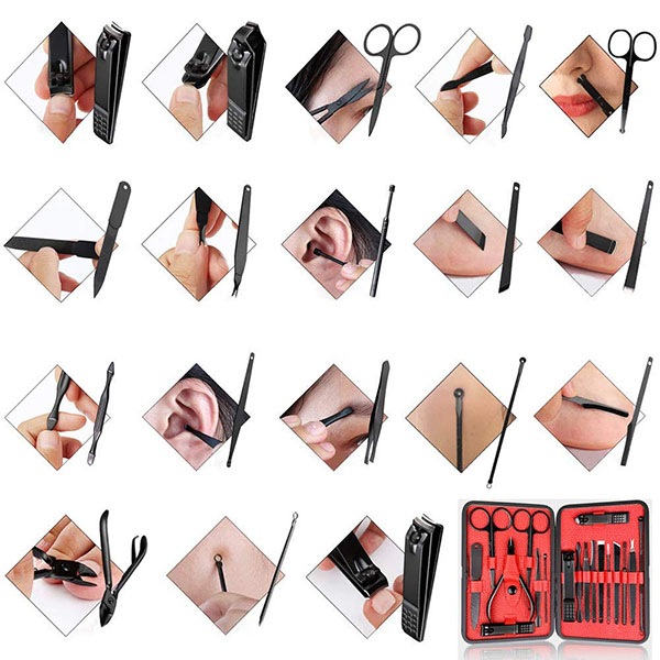 18 in 1 Stainless Steel Professional Pedicure Kit 