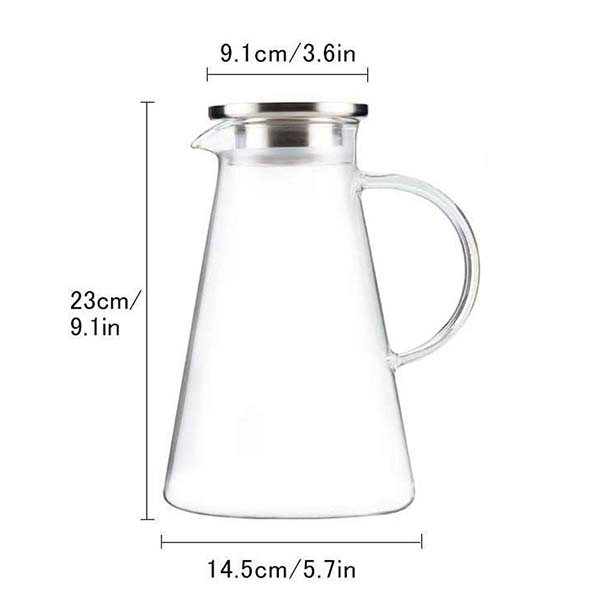  68 ounces glass pitcher