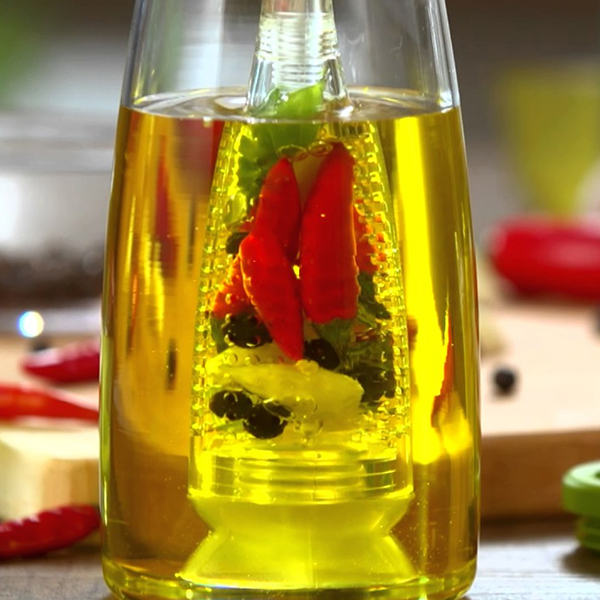 Oil Dispenser Bottle with infuser 