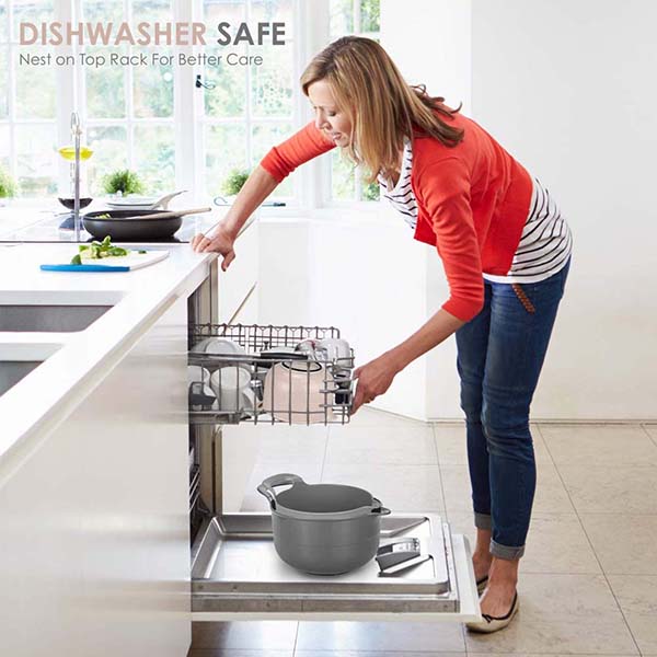 4 Piece Nesting Plastic Mixing Bowl Set 