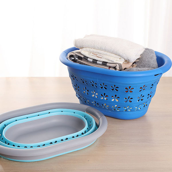 Collapsible Silicone Laundry Basket