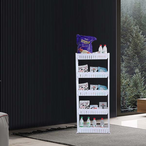5-Tiers Slim Slide Out Storage Tower